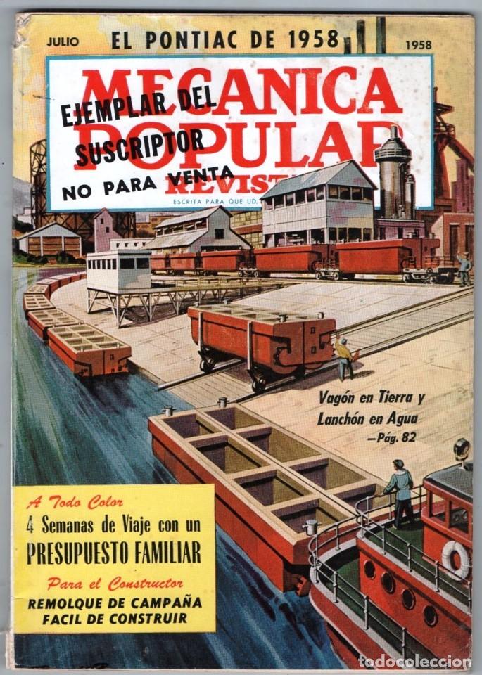 Coleccionismo de revistas y peri&oacute;dicos: 1958 JULIO MECANICA POPULAR BOZO TITERE RANKIN - PONTIAC - SE ESPERA GRAN TERREMOTO 164 P