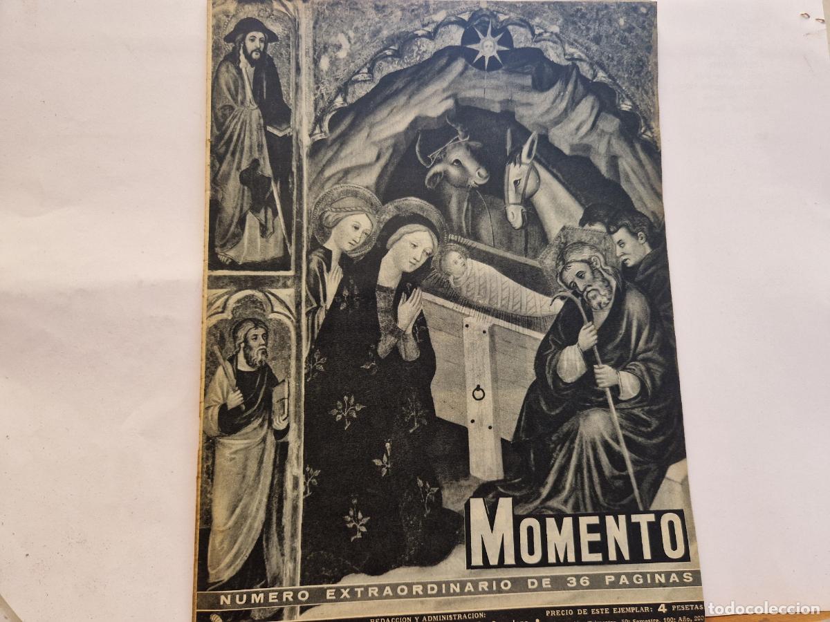 Coleccionismo de revistas y peri&oacute;dicos: REVISTA. MOMENTO. NOCHE BUENA. 23 DE DICIEMBRE 1954