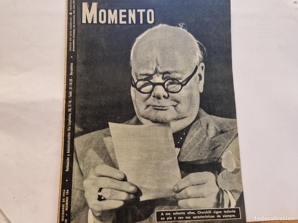 Coleccionismo de revistas y peri&oacute;dicos: REVISTA. MOMENTO. 2 DE DICIEMBRE 1954