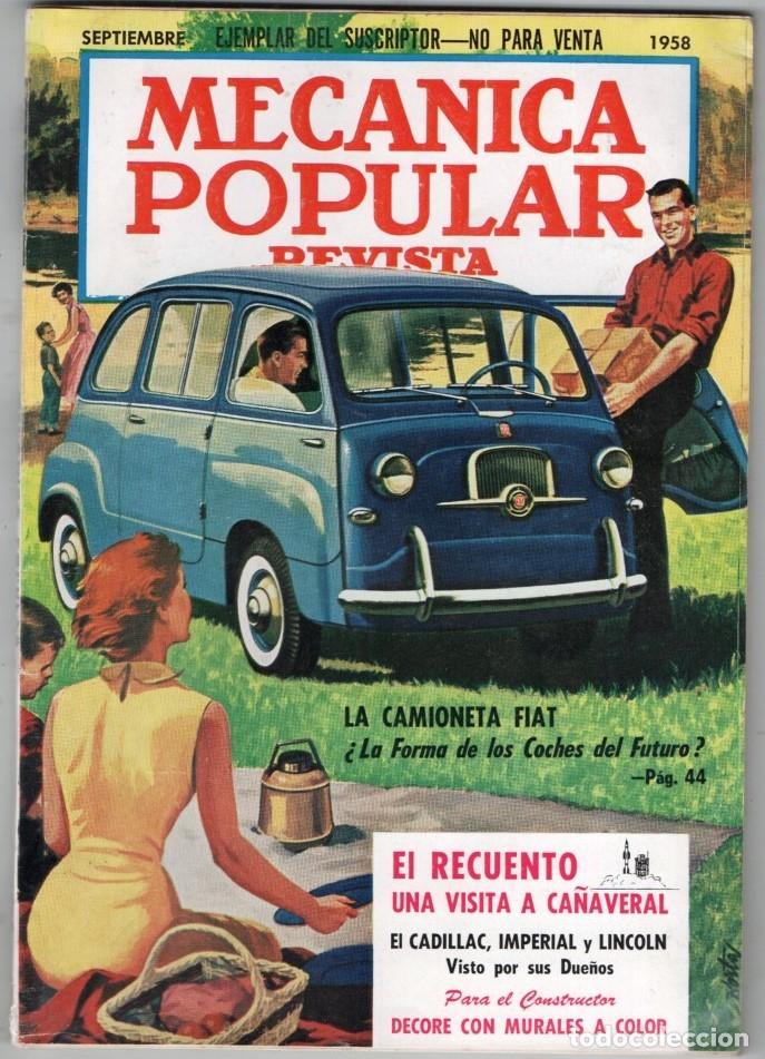Coleccionismo de revistas y peri&oacute;dicos: 1958 SEPTIEMBRE MECANICA POPULAR LA CAMIONETA FIAT - ISETTA 600, CITROEN - GRAND PRIX EN EEUU-164 P