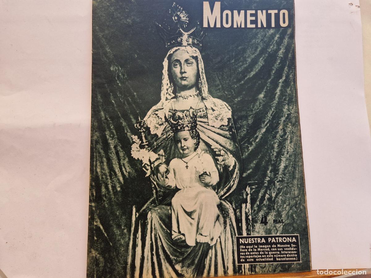 Coleccionismo de revistas y peri&oacute;dicos: REVISTA. MOMENTO. NUESTRA PATRONA. 23 DE SEPTIEMBRE 1954