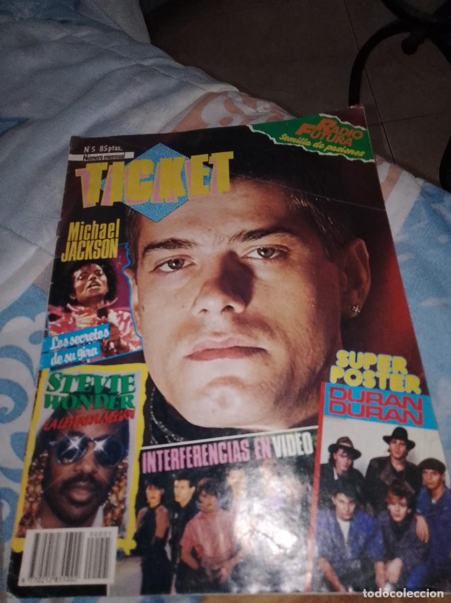 Coleccionismo de revistas y peri&oacute;dicos: Ticket Michael Jackson n 5 dif&iacute;cil de encontrar