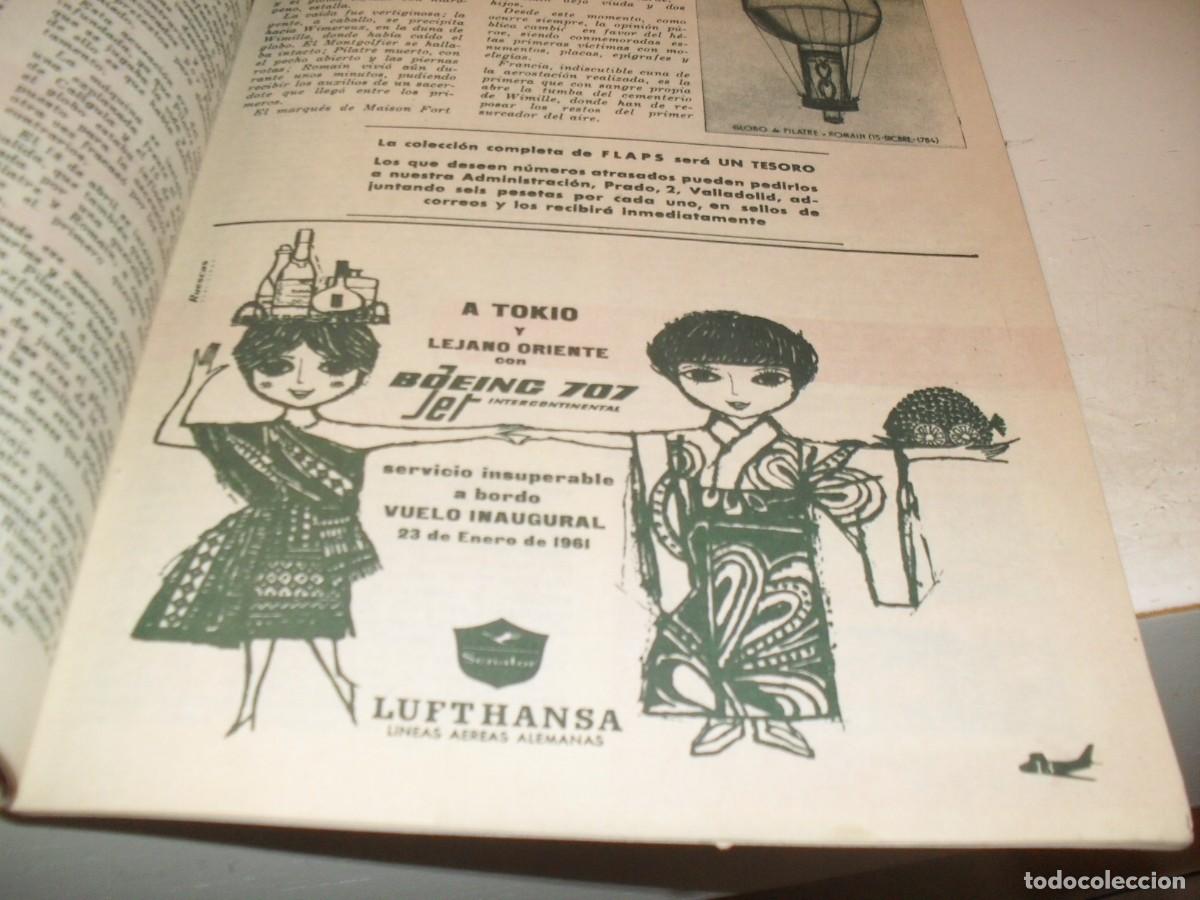 Coleccionismo de revistas y peri&oacute;dicos: BELLA LAMINA PUBLICITARIA LUFTHANSA,LINEAS AEREAS ALEMANAS.REVISTA FLAPS 10,1961
