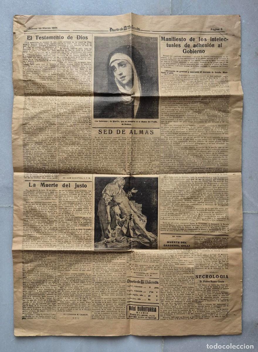 Collection Magazines and Newspapers: Diario de Valencia. Jueves 28 marzo 1929. (Solo 4 p&aacute;ginas, incompleto)