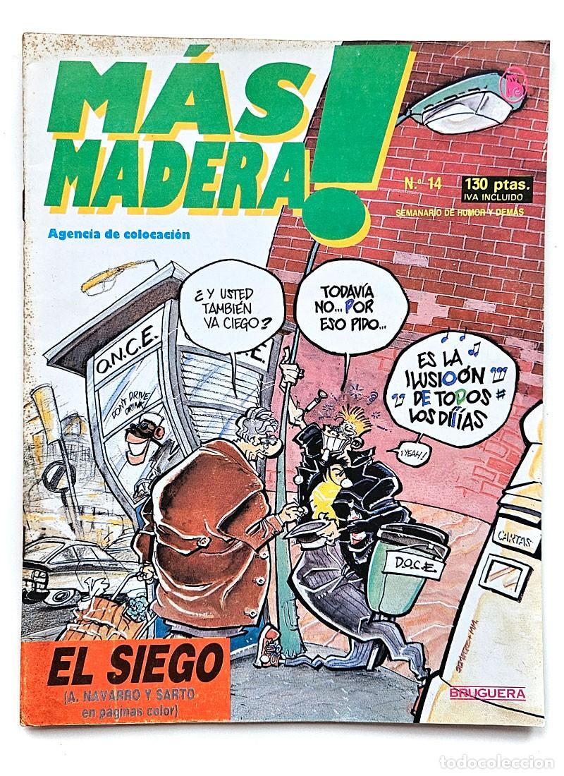 Coleccionismo de revistas y peri&oacute;dicos: M&Aacute;S MADERA N&ordm; 14 REVISTA SATIRICA EDITORIAL BRUGUERA 1986