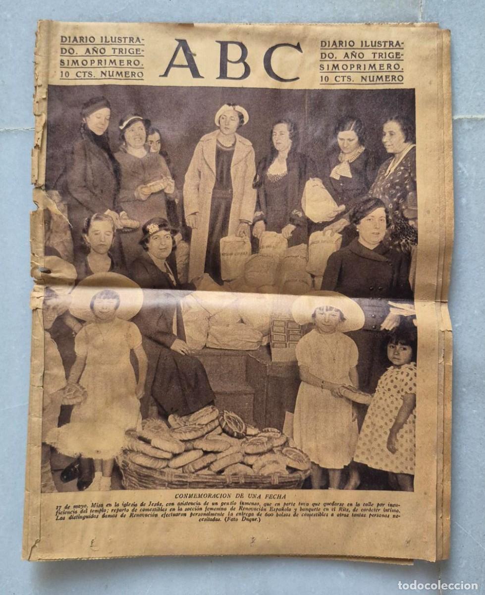 Coleccionismo de revistas y peri&oacute;dicos: ABC, 18 Mayo 1935 con suplemento de &rdquo;P&aacute;ginas Hispanoamericanas. Historia. Comentarios y Fotograf&iacute;as