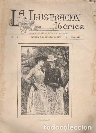 Coleccionismo de revistas y peri&oacute;dicos: LA ILUSTRACION IBERICA - A&Ntilde;O IX - 5 DICIEMBRE 1891 - N&ordm; 466 - A-REVIL-1014