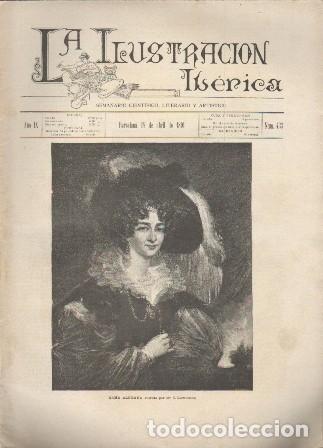 Coleccionismo de revistas y peri&oacute;dicos: LA ILUSTRACION IBERICA - A&Ntilde;O IX - 18 ABRIL 1891 - N&ordm; 433 - A-REVIL-1018