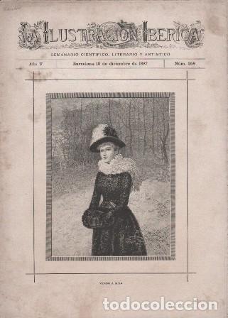 Coleccionismo de revistas y peri&oacute;dicos: LA ILUSTRACION IBERICA - A&Ntilde;O V - 10 DICIEMBRE 1887 - N&ordm; 258 - A-REVIL-1022