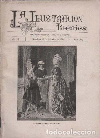 Coleccionismo de revistas y peri&oacute;dicos: LA ILUSTRACION IBERICA - A&Ntilde;O IX - 12 DICIEMBRE 1891 - N&ordm; 467 - A-REVIL-1024