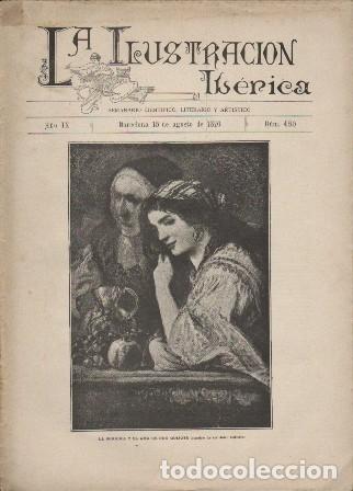 Coleccionismo de revistas y peri&oacute;dicos: LA ILUSTRACION IBERICA - A&Ntilde;O IX - 15 AGOSTO 1891 - N&ordm; 450 - A-REVIL-1026
