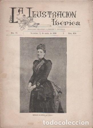 Coleccionismo de revistas y peri&oacute;dicos: LA ILUSTRACION IBERICA - A&Ntilde;O IX - 17 ENERO 1891 - N&ordm; 420 - A-REVIL-1027