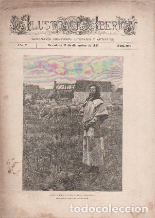 Coleccionismo de revistas y peri&oacute;dicos: LA ILUSTRACION IBERICA - A&Ntilde;O V - 17 DICIEMBRE 1887 - N&ordm; 259 - A-REVIL-1033