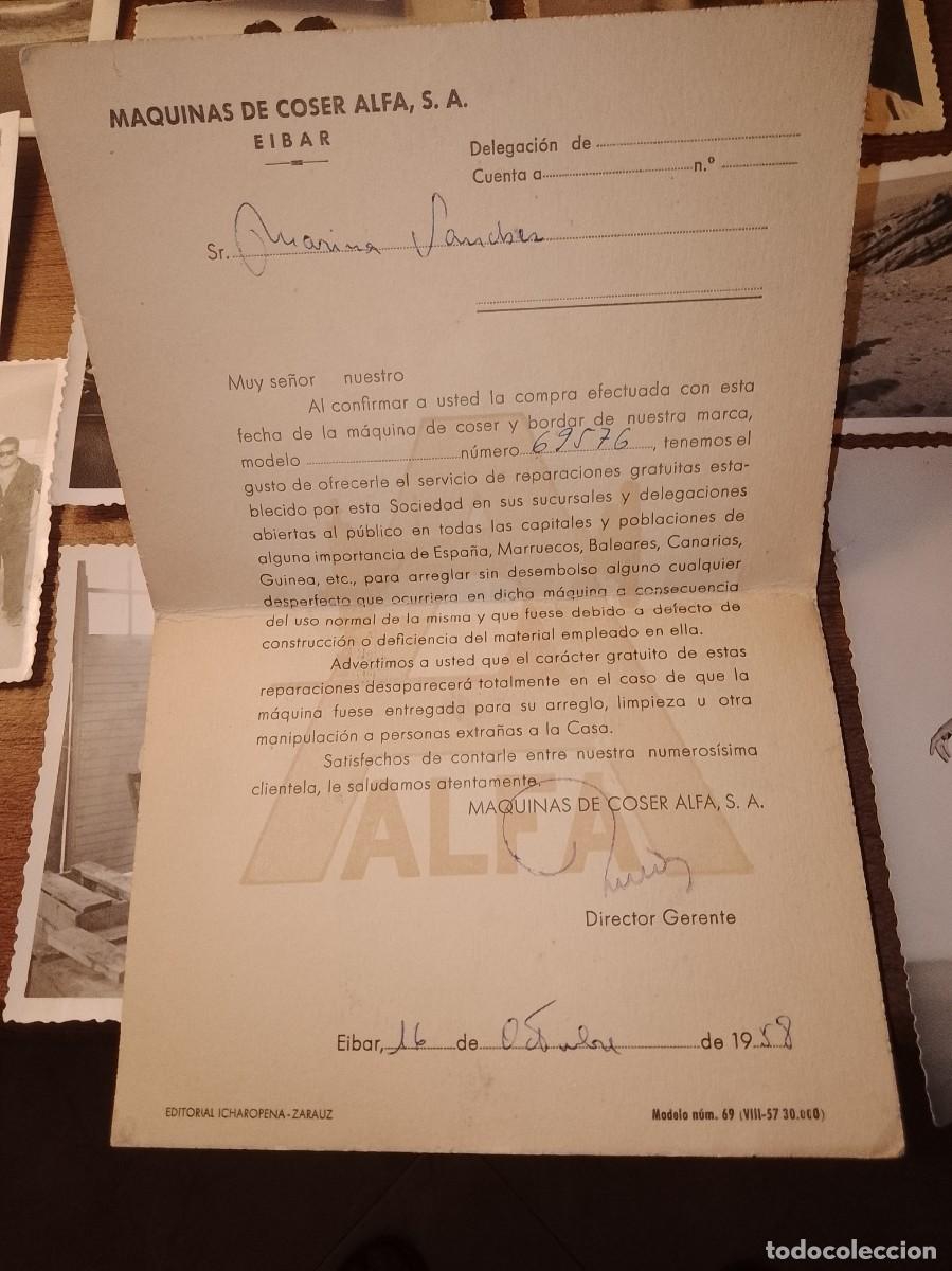 Coleccionismo de revistas y peri&oacute;dicos: Maquinas de coser alfa Eibar 1958