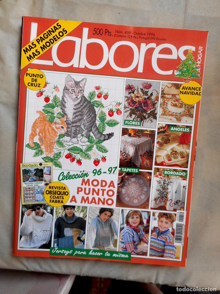 Coleccionismo de revistas y peri&oacute;dicos: REVISTA LABORES DEL HOGAR N&ordm;459 (OCTUBRE 1996) -INCLUYE PATRONES-