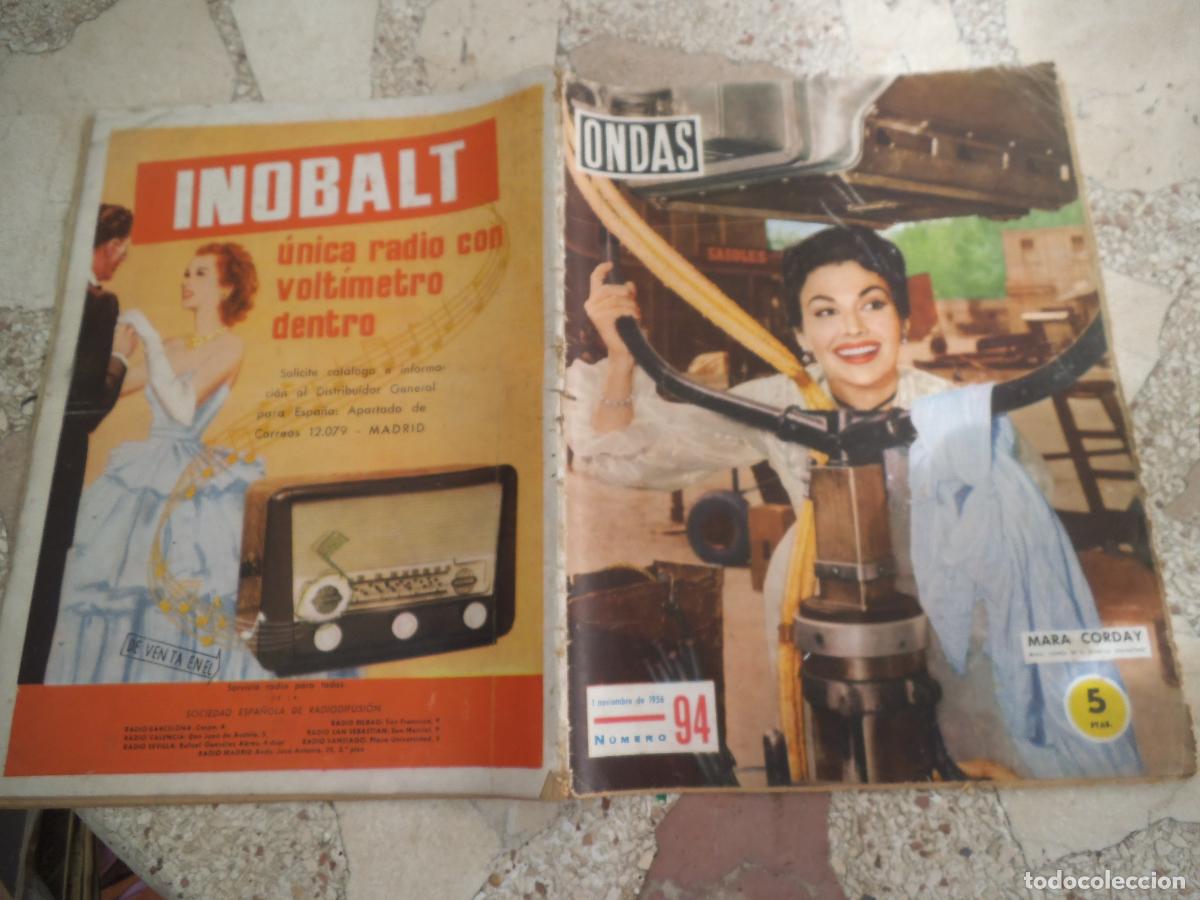 Collection Magazines and Newspapers: ondas n&ordm; 94, 1956, mara corday, pedro bala&ntilde;a, las vicetiples,