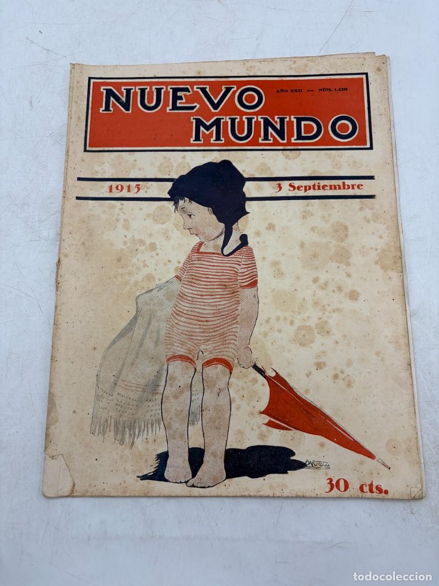 Coleccionismo de revistas y peri&oacute;dicos: REVISTA POPULAR ILUSTRADA. NUEVO MUNDO. N&ordm; 1130. SEPTIEMBRE 1915. LA ESCUELA DEL PATRIOTISMO. LEER