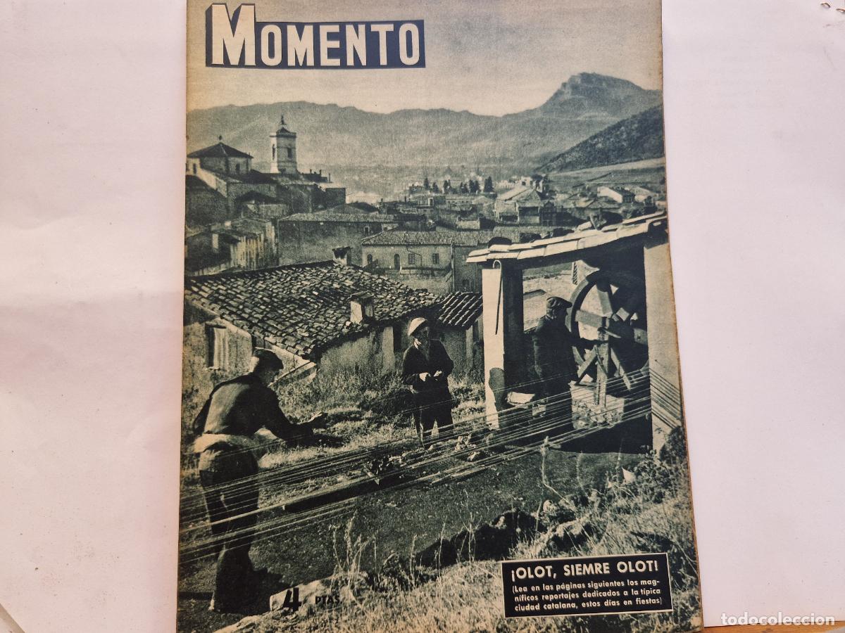Coleccionismo de revistas y peri&oacute;dicos: REVISTA. MOMENTO. OLOT, SIMPRE OLOT. 2 DE SEPTIEMBRE DE 1954