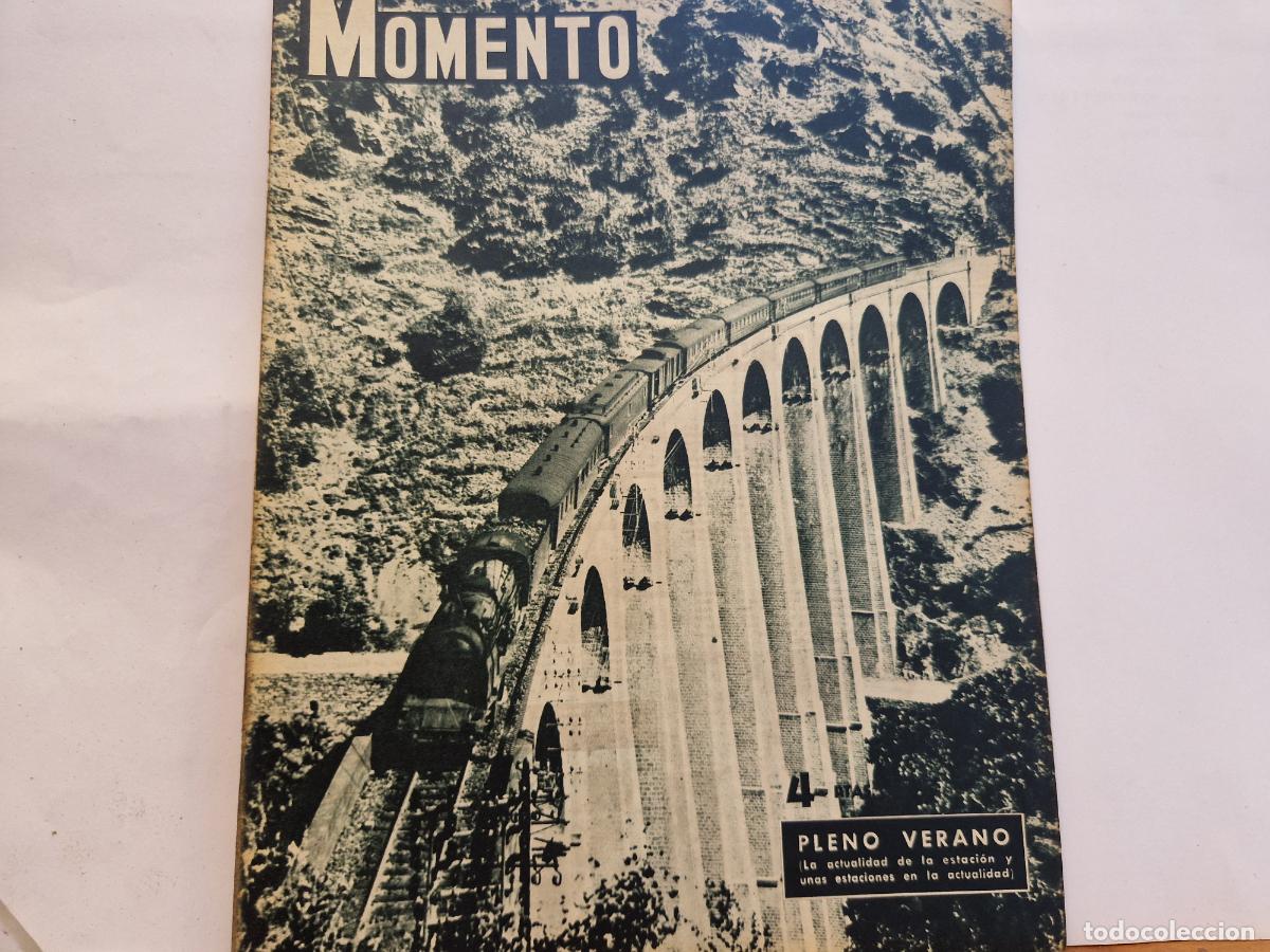 Coleccionismo de revistas y peri&oacute;dicos: REVISTA. MOMENTO. PLENO VERANO. 19 DE AGOSTO 1954