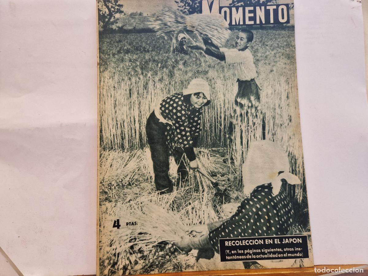 Coleccionismo de revistas y peri&oacute;dicos: REVISTA. MOMENTO. RECOLECCION EN EL JAPON. 12 DE AGOSTO 1954