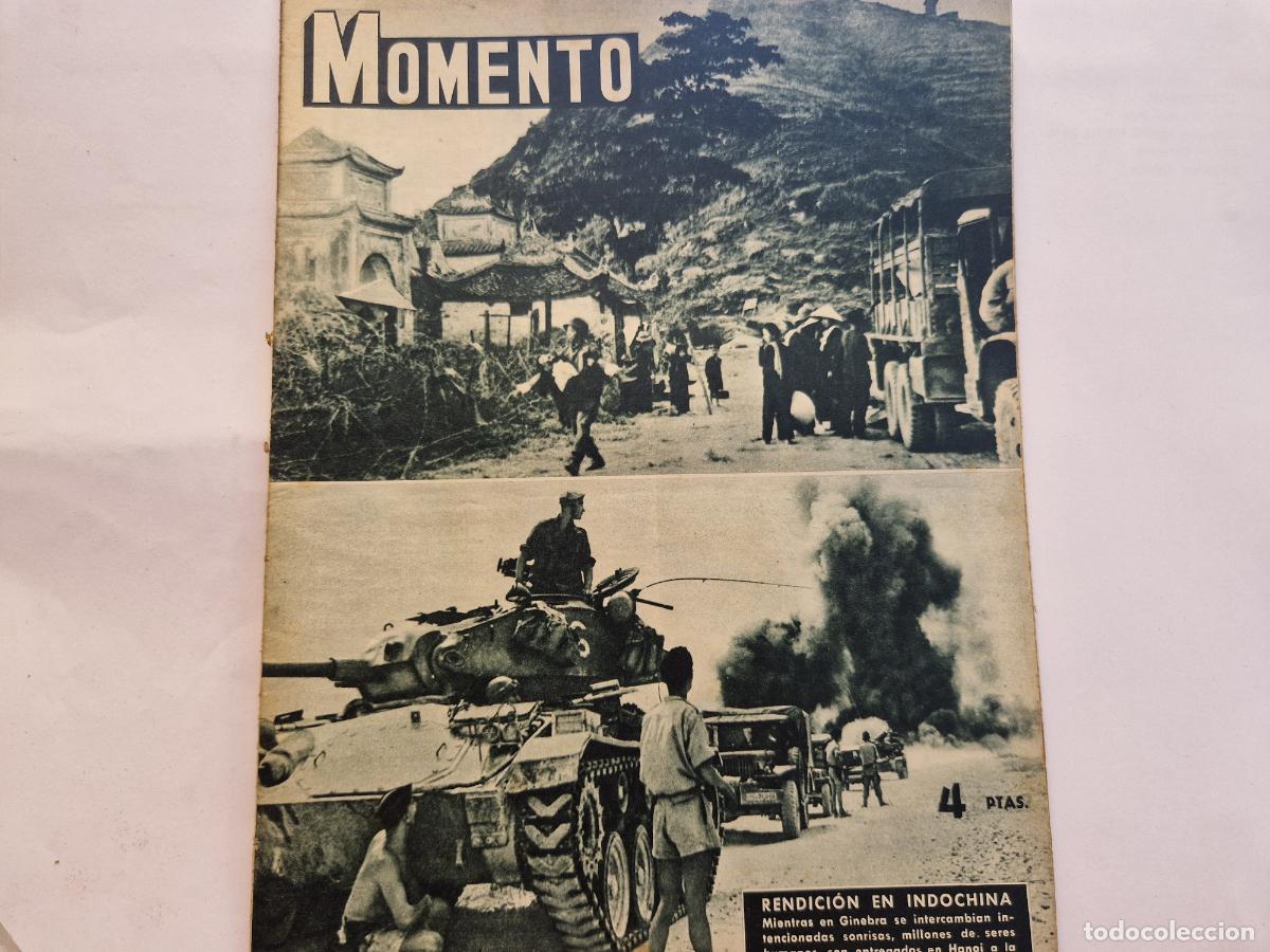 Collezionismo di Riviste e Giornali: REVISTA. MOMENTO. REDICION EN INDOCHINA. 22 DE JULIO 1954