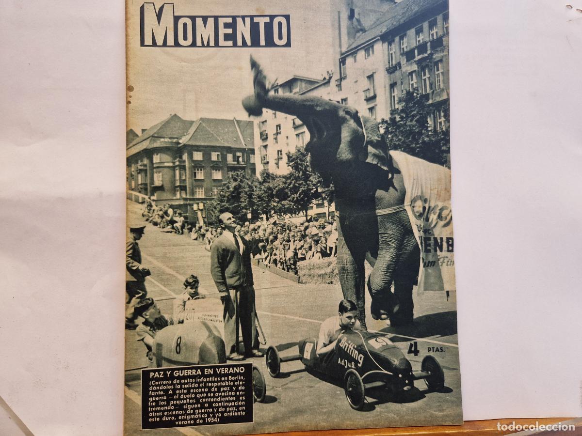 Collectionnisme de Revues et Journaux: REVISTA. MOMENTO. PAZ Y GUERRA EN VERANO. 1 DE JULIO 1954