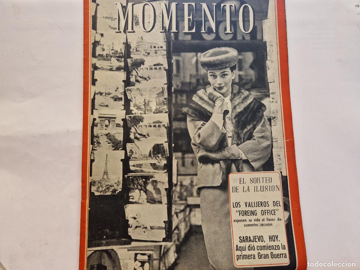 Coleccionismo de revistas y peri&oacute;dicos: REVISTA. MOMENTO. EL SORTEO DE LA ILUSION. 15 DE DICEMBRE 1955