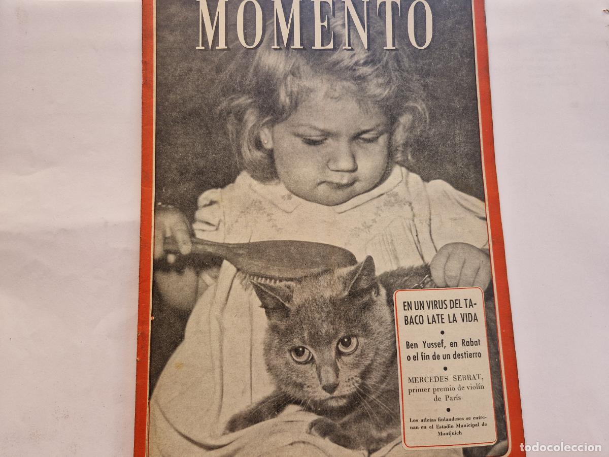 Coleccionismo de revistas y peri&oacute;dicos: REVISTA. MOMENTO. EN UN VIRUS DE TABACO LATE DE LA VIDA. 17 DE NOVIEMBRE 1955