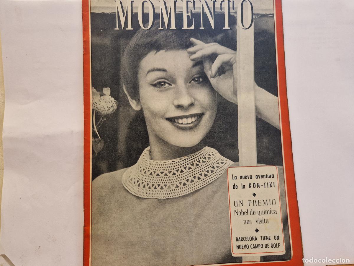 Coleccionismo de revistas y peri&oacute;dicos: REVISTA. MOMENTO. LA NUEVA AVENTURA DE LA KON-TIKI. 10 DE NOVIEMBRE 1955