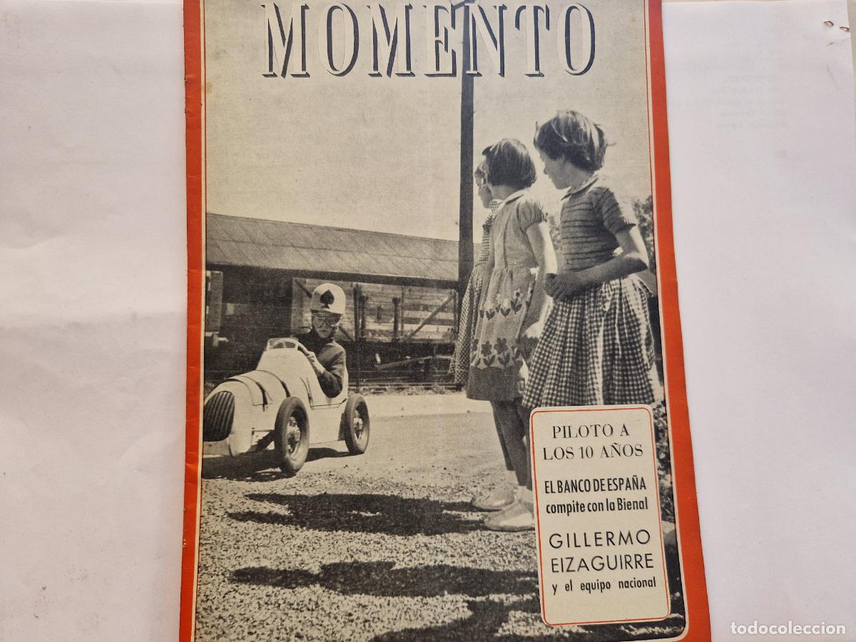 Coleccionismo de revistas y peri&oacute;dicos: REVISTA. MOMENTO. PILOTO A LOS 10 A&Ntilde;OS. 3 DE NOVIEMBRE 1955