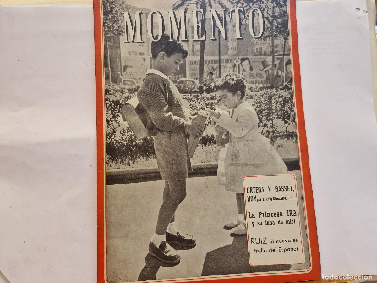 Coleccionismo de revistas y peri&oacute;dicos: REVISTA. MOMENTO. ORTEGA Y GASSET HOY. 27 DE OCTUBRE 1955