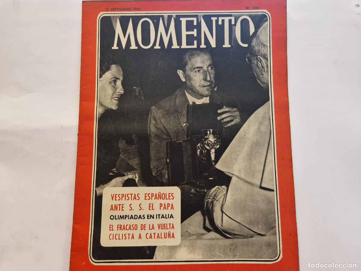 Coleccionismo de revistas y peri&oacute;dicos: REVISTA. MOMENTO. VESPISTAS ESPA&Ntilde;OLES. 15 DE SEPTIEMBRE 1955