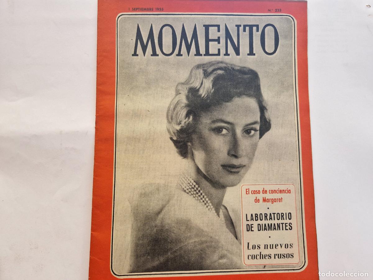Coleccionismo de revistas y peri&oacute;dicos: REVISTA. MOMENTO. EL CASO DE CONCIENCIA DE MARGARET. 1 DE SEPTIEMBRE 1955