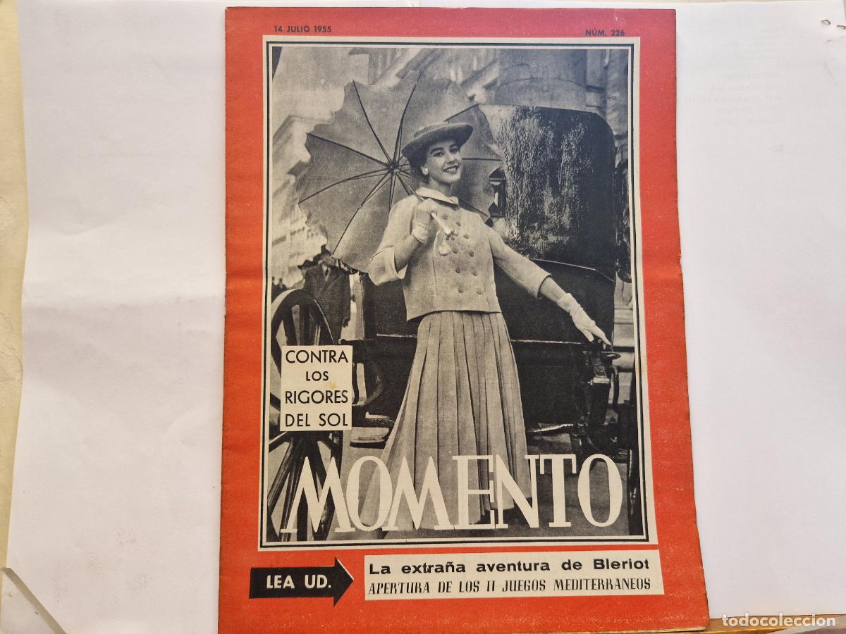 Coleccionismo de revistas y peri&oacute;dicos: REVISTA. MOMENTO. CONTRA LOS RIGORES DEL SOL. 14 DE JULIO 1955