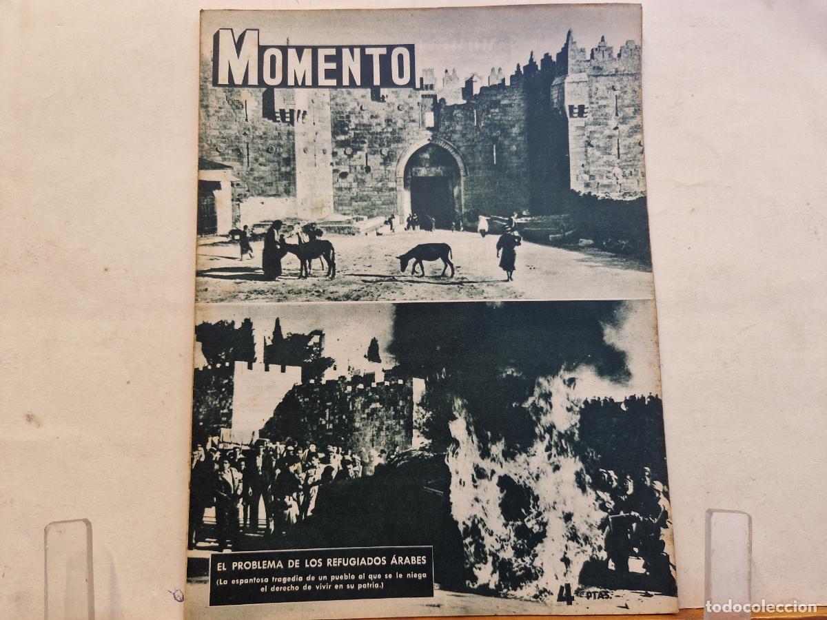 Collezionismo di Riviste e Giornali: REVISTA. MOMENTO. EL PROBLEMA DE LOS REFUGIADOS ARABES. 17 DE JUNIO 1954