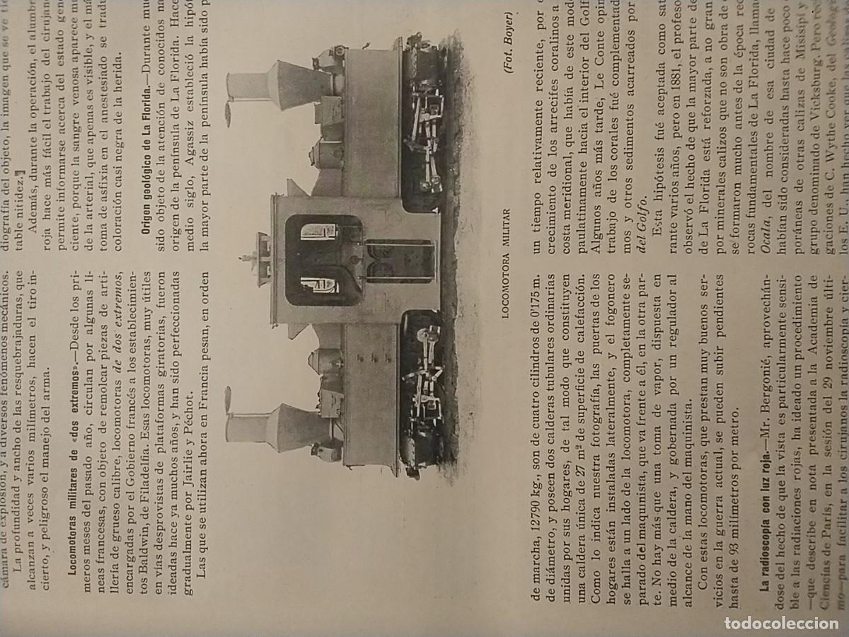 Coleccionismo de revistas y peri&oacute;dicos: LOCOMOTORAS MILITARES DE DOS EXTREMOS BALDWIN LOCOMOTORA MINIATURA ESKDALE REVISTA A&Ntilde;O 1916