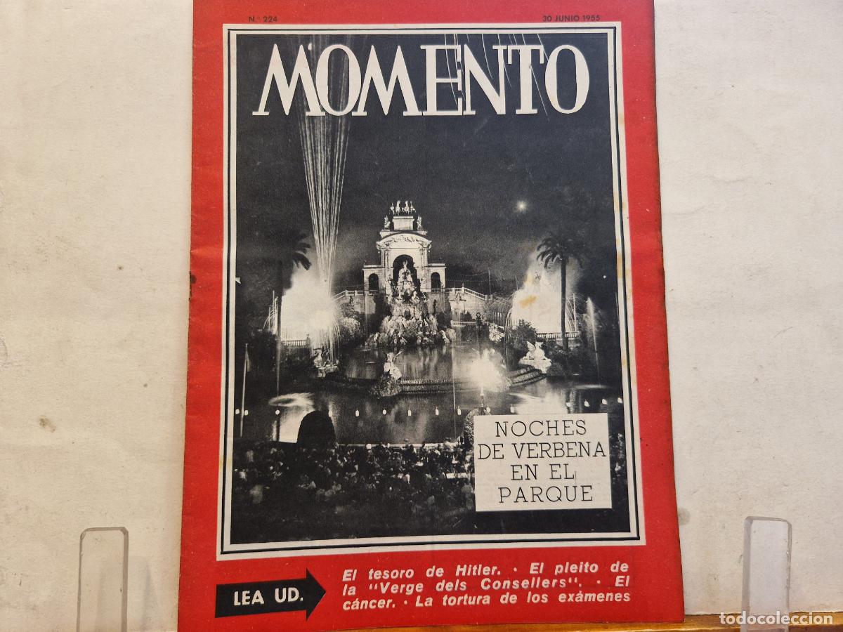 Coleccionismo de revistas y peri&oacute;dicos: REVISTA. MOMENTO. NOCHES DE VERBENA EN EL PARQUE. 30 DE JUNIO 1955