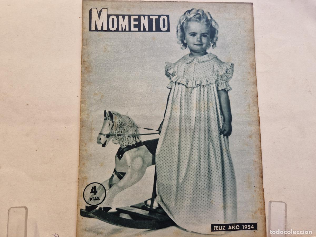 Coleccionismo de revistas y peri&oacute;dicos: REVISTA. MOMENTO. FELIZ A&Ntilde;O 1954. 31 DICIEMBRE 1953