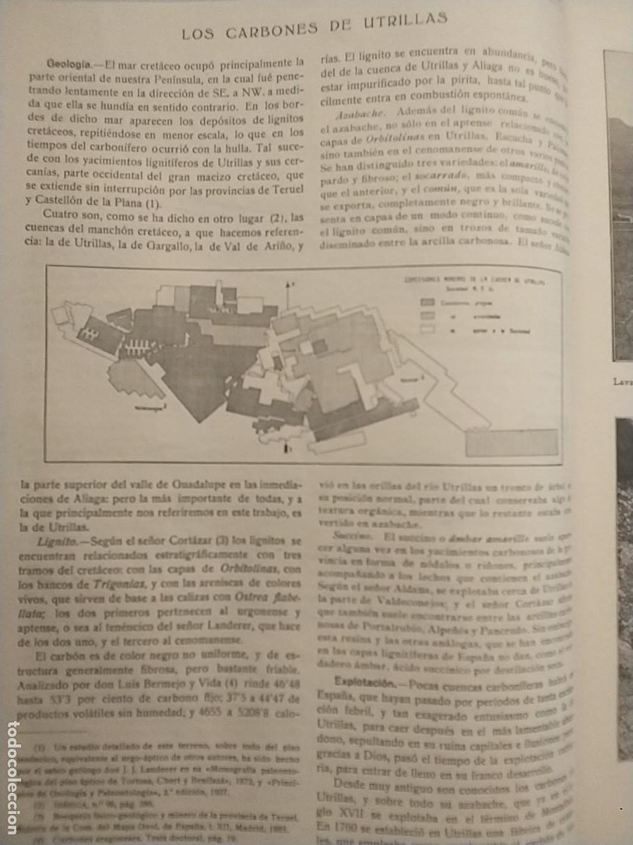 Coleccionismo de revistas y peri&oacute;dicos: LOS CARBONES DE UTRILLAS TERUEL AZABACHE MINAS Y FERROCARRIL UTRILLAS ZARAGOZA REVISTA A&Ntilde;O 1916