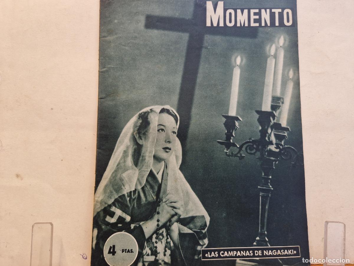 Coleccionismo de revistas y peri&oacute;dicos: REVISTA. MOMENTO. LAS CAMPANAS DE NAGASAKI. 26 DE NOVIEMBRE 1953