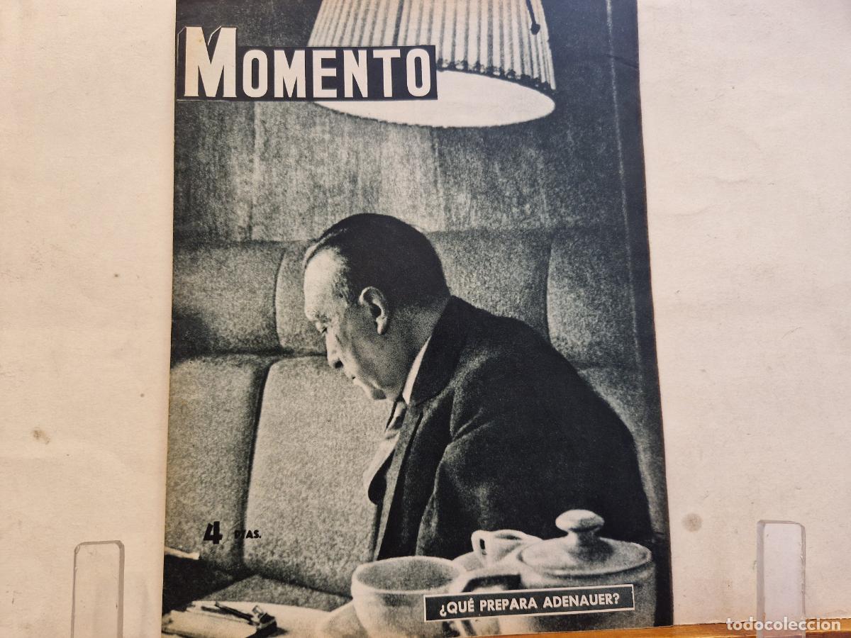 Coleccionismo de revistas y peri&oacute;dicos: REVISTA. MOMENTO. QUE PREPARA ADENAUER. 17 DE SEPTIEMBRE 1953