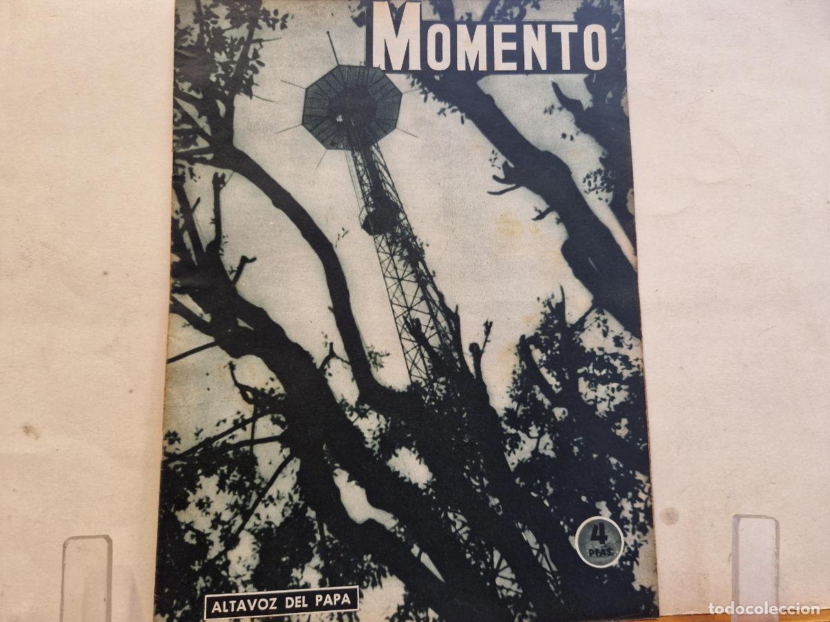 Coleccionismo de revistas y peri&oacute;dicos: REVISTA. MOMENTO. ALTAVOS DEL PAPA. 6 DE AGOSTO. 1953