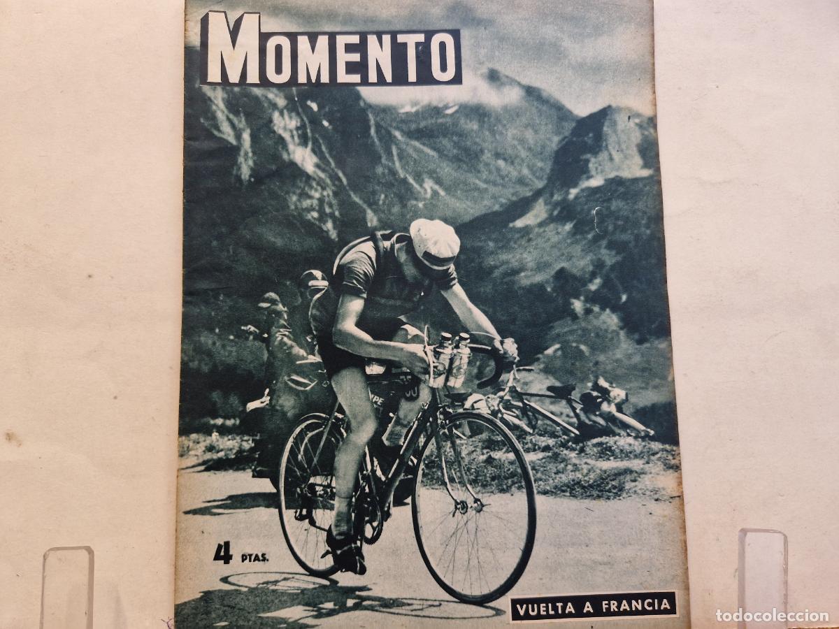 Coleccionismo de revistas y peri&oacute;dicos: REVISTA. MOMENTO. VUELTA A FRANCIA. 23 DE JULIO 1953