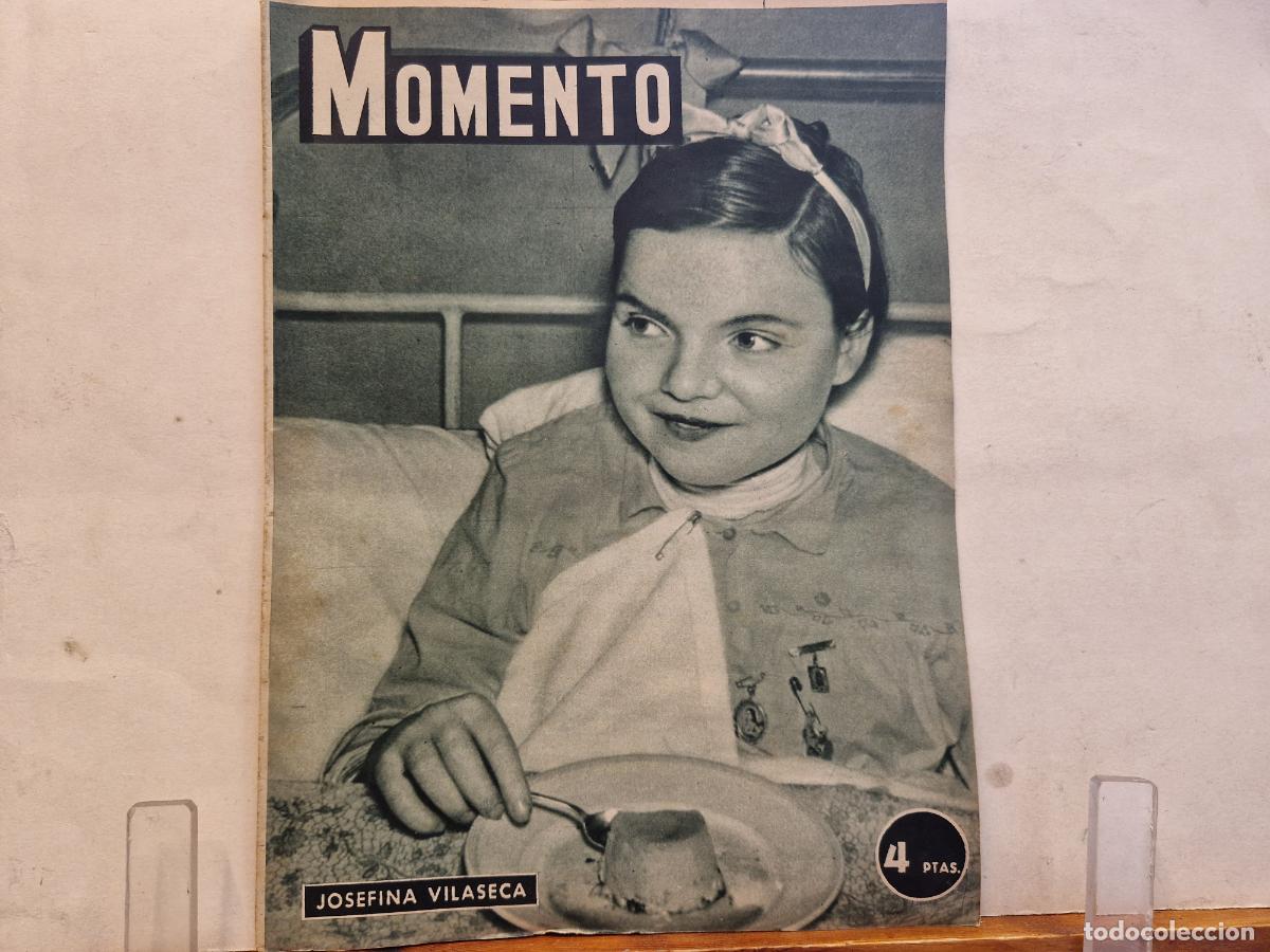 Coleccionismo de revistas y peri&oacute;dicos: REVISTA. MOMENTO. JOSEFINA VILASECA.8 DE ENERO 1953