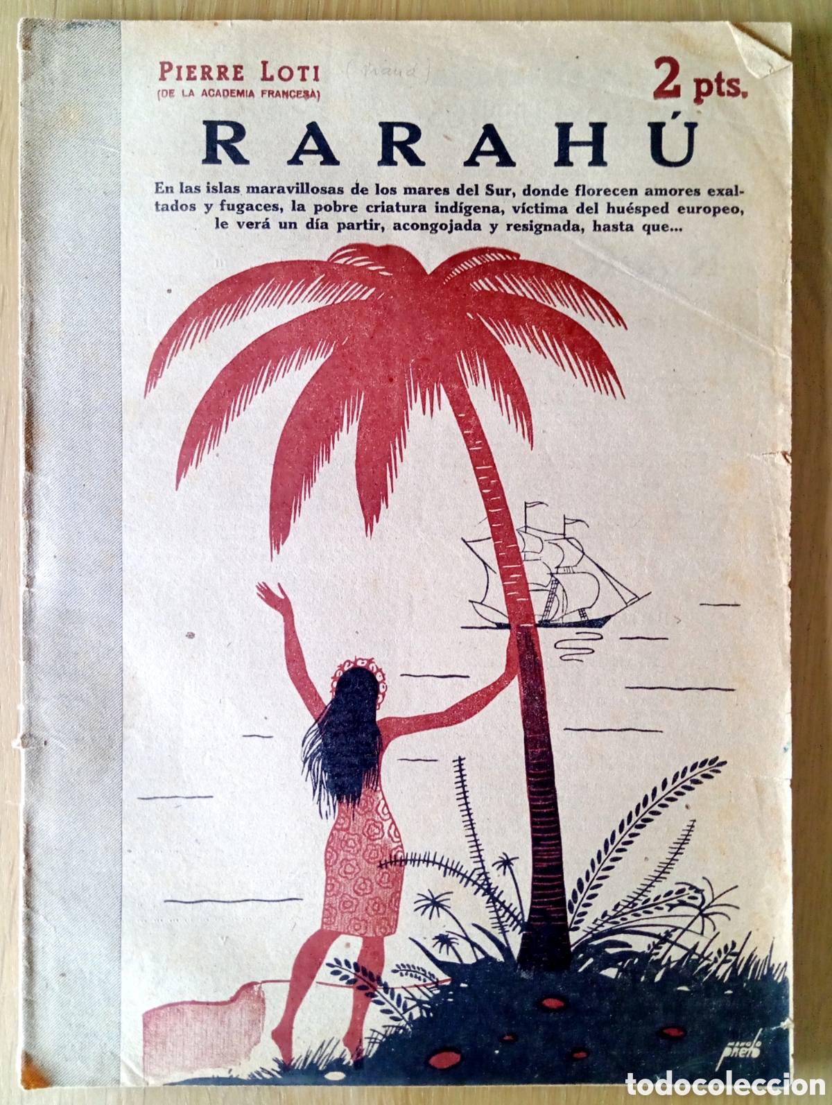 Sammeln von Zeitschriften und Zeitungen: PIERRE LOTI RARAH&Uacute; REVISTA NOVELAS Y CUENTOS 869 ILUSTRACI&Oacute;N PORTADA MANOLO PRIETO 1948