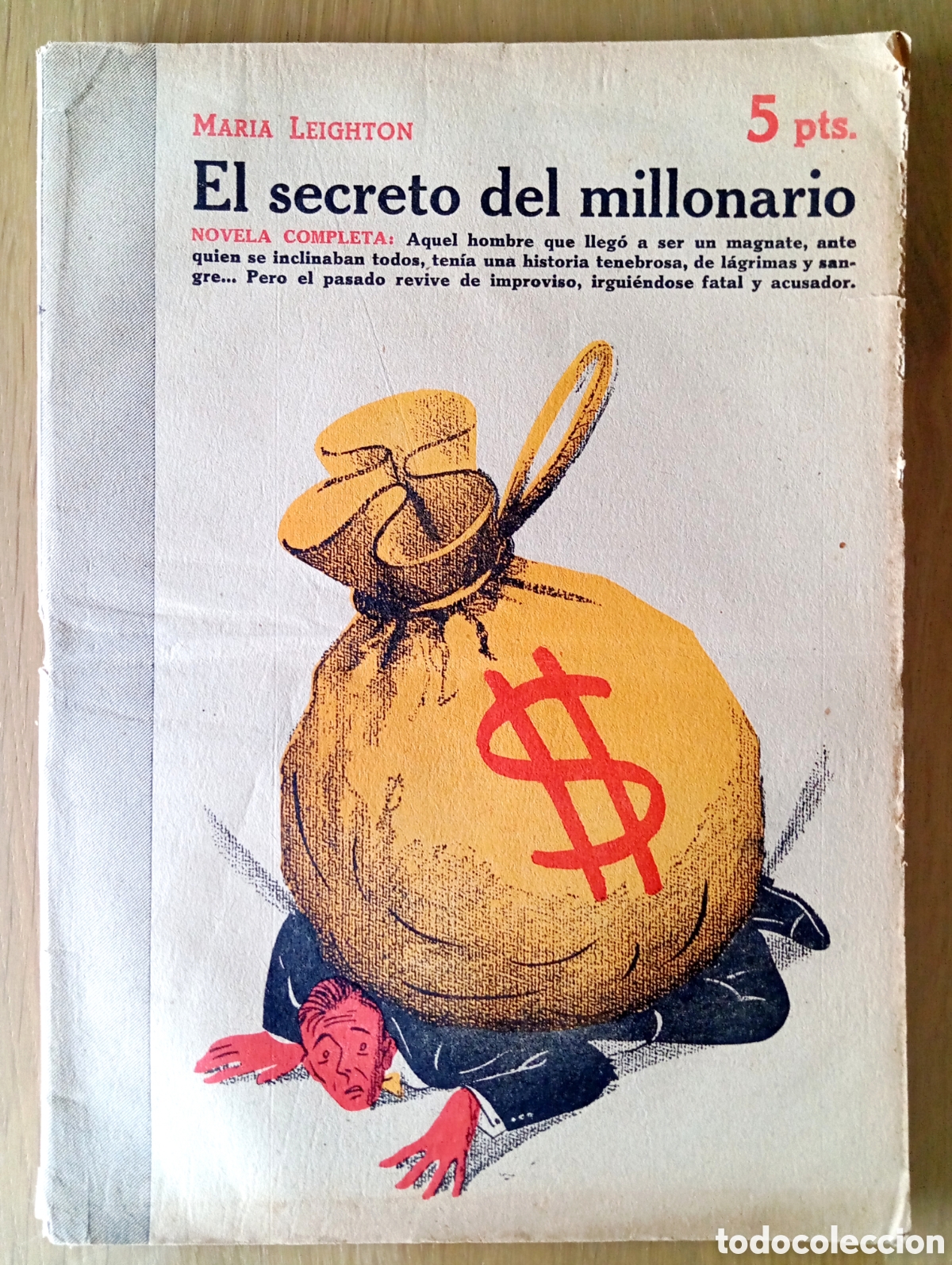 Coleccionismo de revistas y peri&oacute;dicos: MAR&Iacute;A LEIGHTON EL SECRETO DEL MILLONARIO REVISTA NOVELAS Y CUENTOS 952 DIBUJO MANOLO PRIETO 1949
