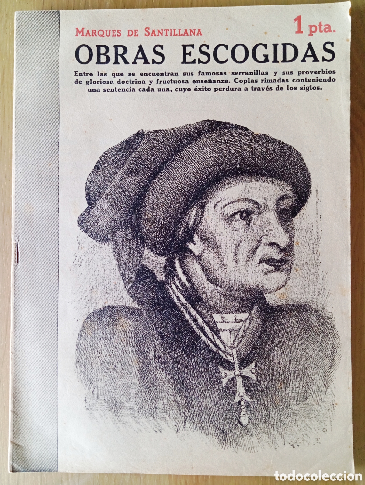 Collectionnisme de Revues et Journaux: MARQU&Eacute;S DE SANTILLANA OBRAS ESCOGIDAS REVISTA NOVELAS Y CUENTOS S/N A&Ntilde;OS 40