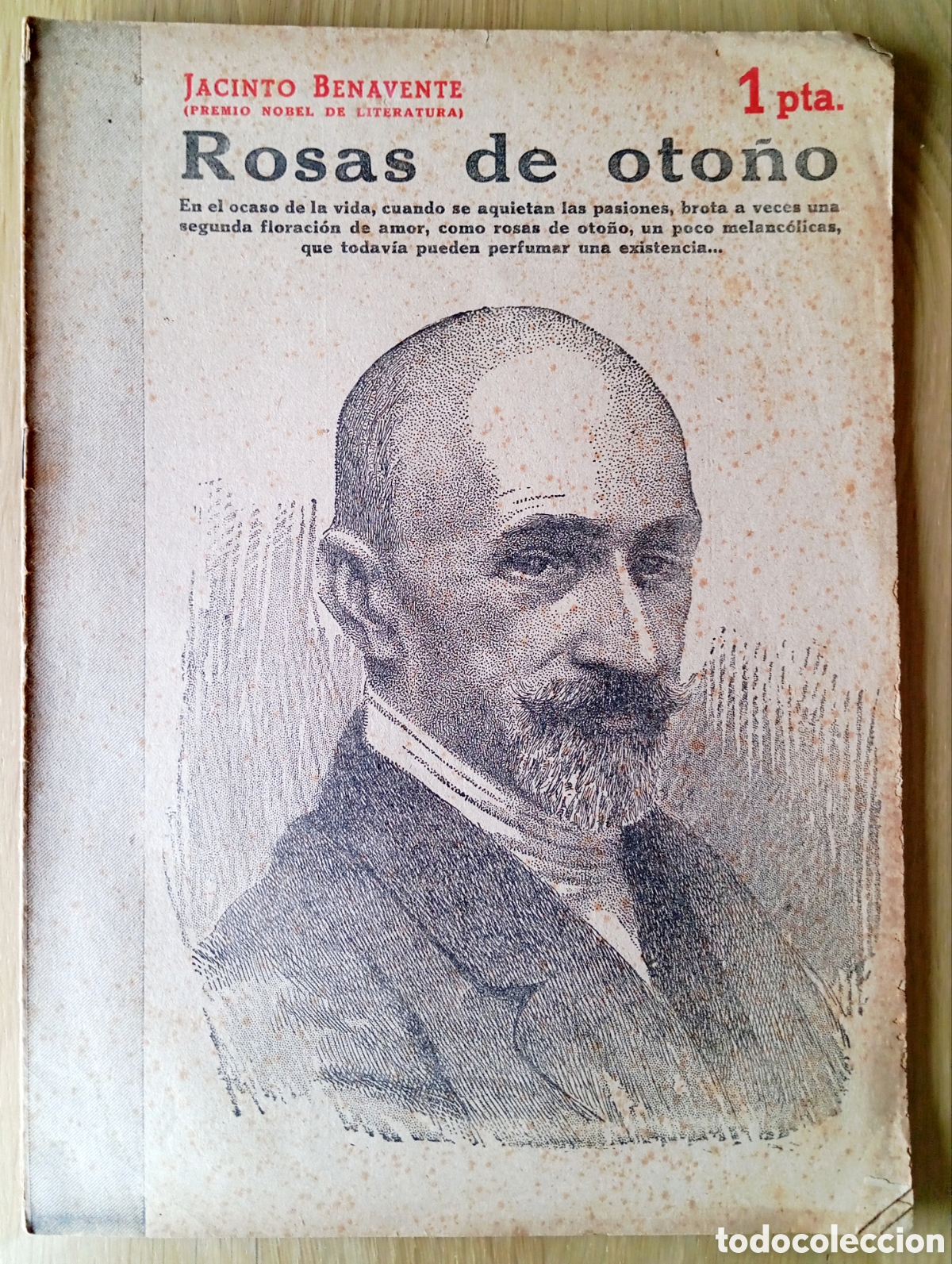 Coleccionismo de revistas y peri&oacute;dicos: JACINTO BENAVENTE ROSAS DE OTO&Ntilde;O REVISTA NOVELAS Y CUENTOS 802 A&Ntilde;O 1946