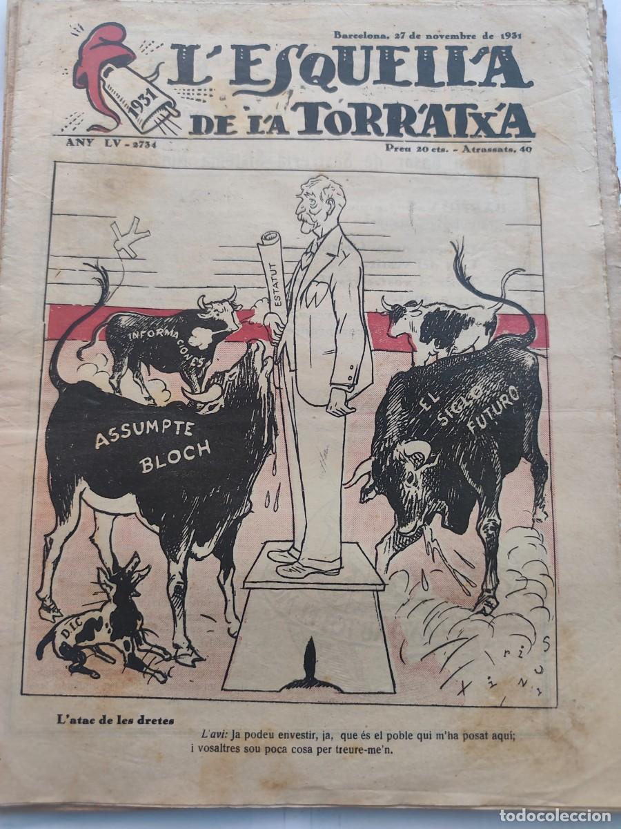 Coleccionismo de revistas y peri&oacute;dicos: Revista L'esquella de la Torratxa 1931
