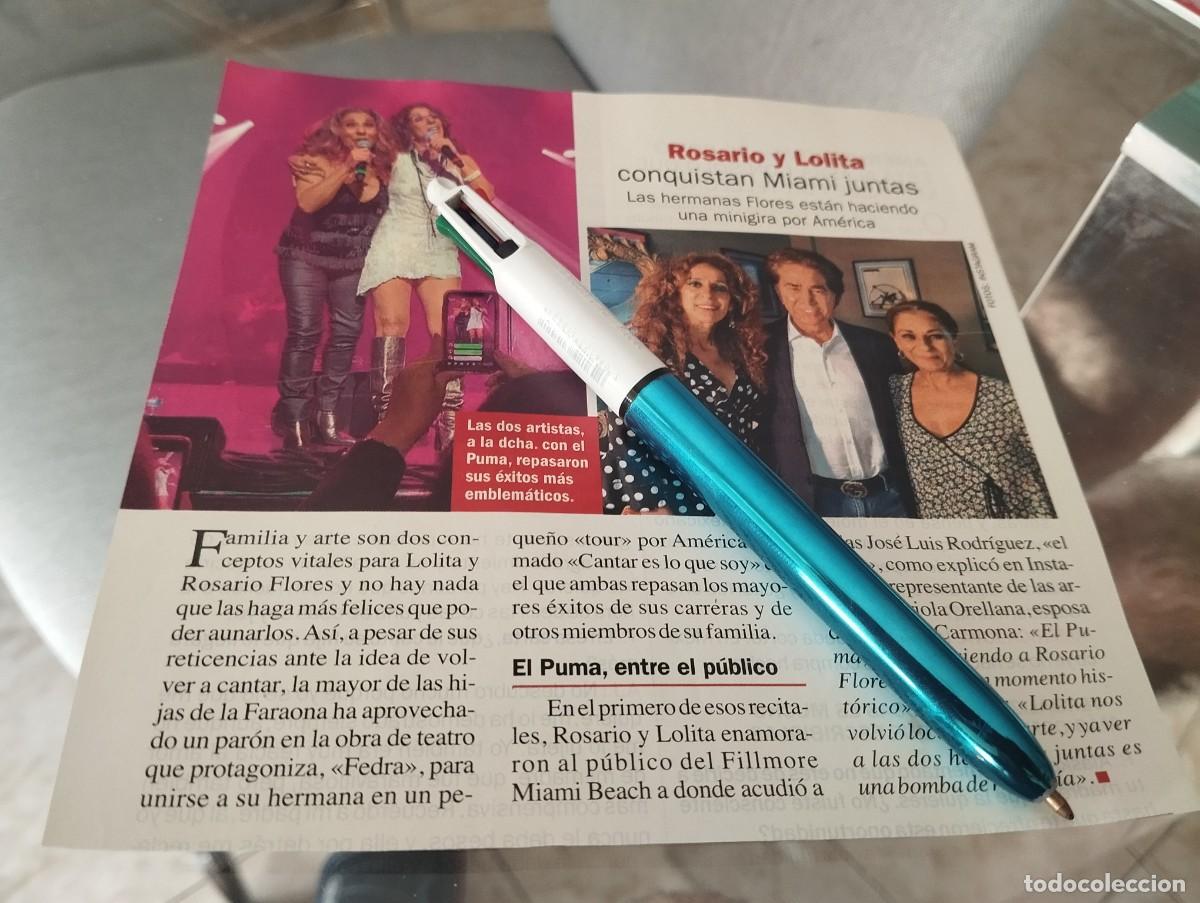 Coleccionismo de revistas y peri&oacute;dicos: ROSARIO Y LOLITA RECORTE REVISTA 2019